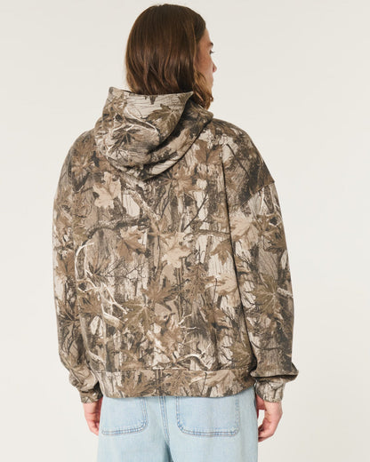 Boxy Camo Hoodie